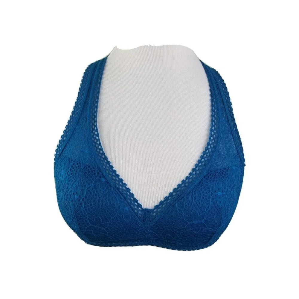 Victoria's‎ Secret Bralette xs Lace Teal Racerback Bra padded